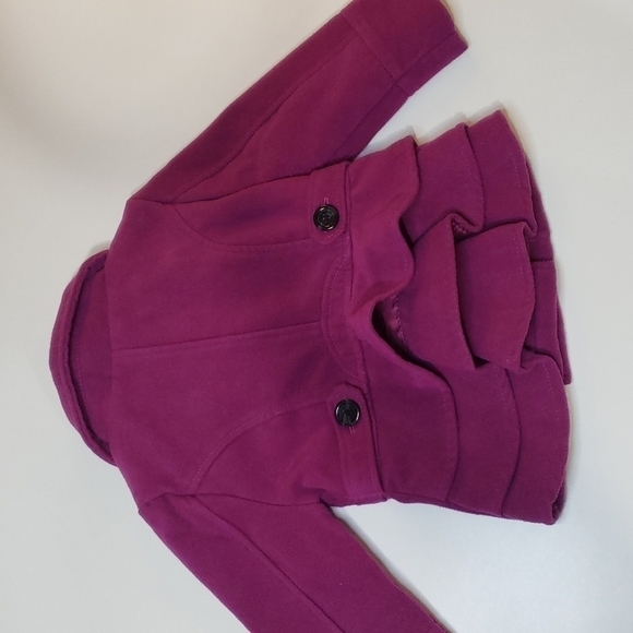 3/$30 DOLLHOUSE Pea Coat Ruffle Back - Picture 5 of 7